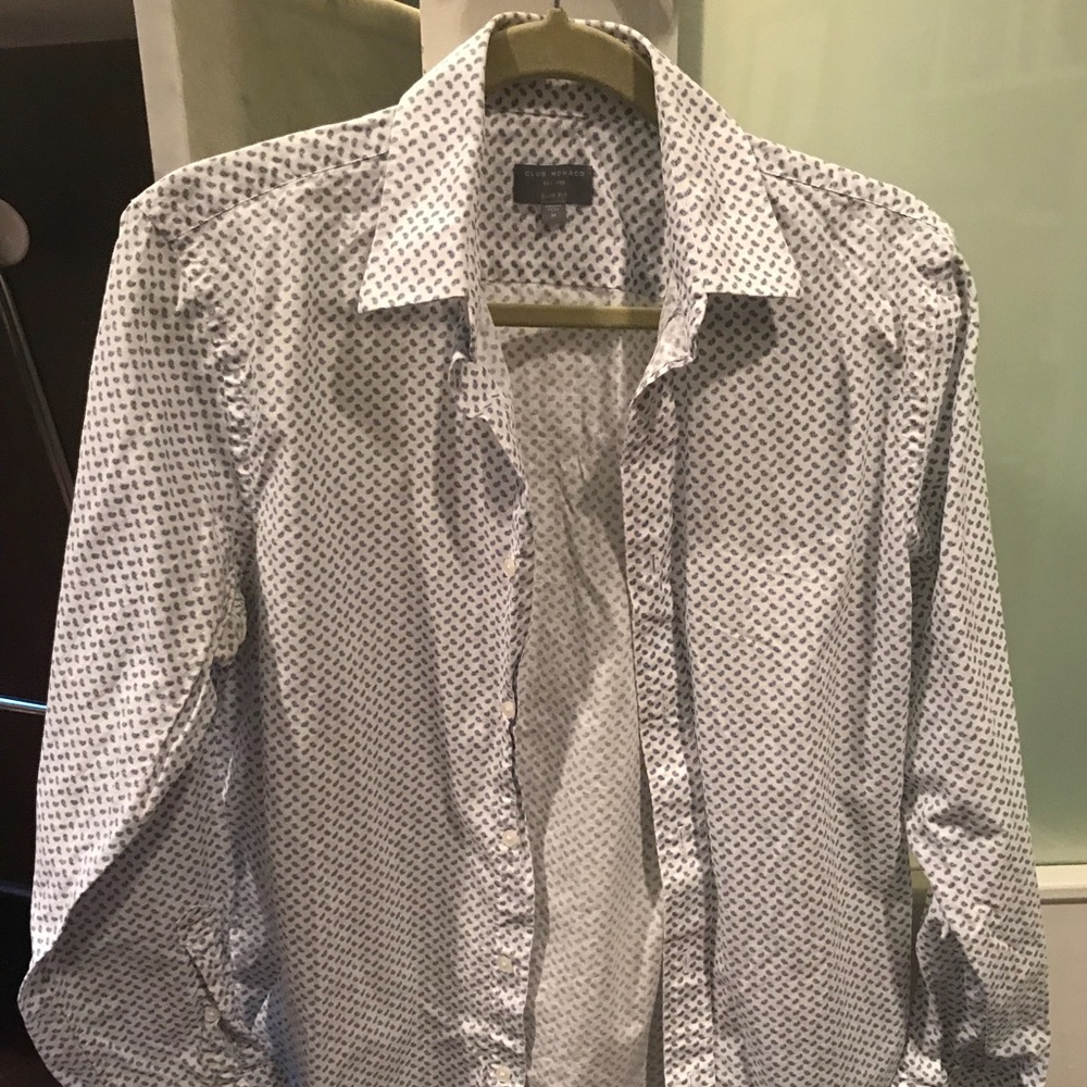 Club Monaco slim fit shirt size M
